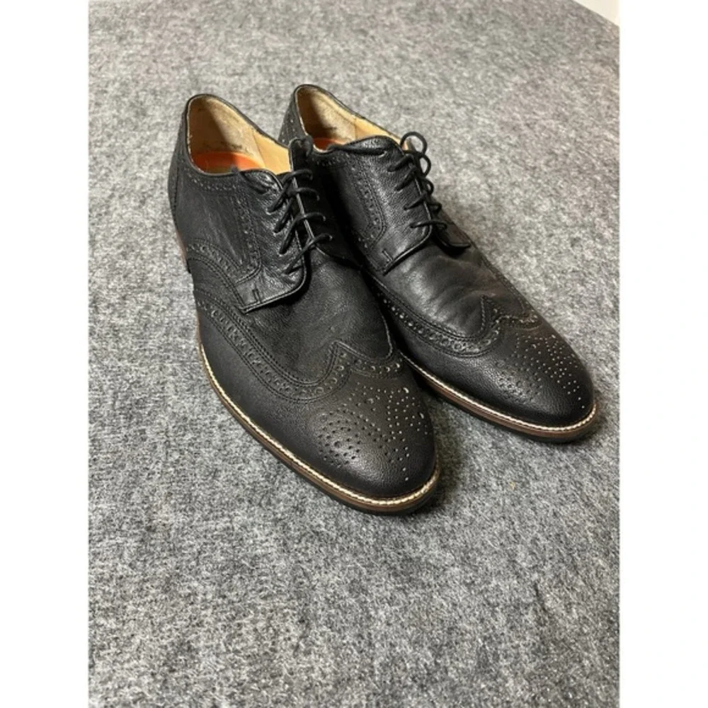 480-)Cole Haan C24112 Warren Black Wingtip Shoes Men Sz 11 1/2 M‎